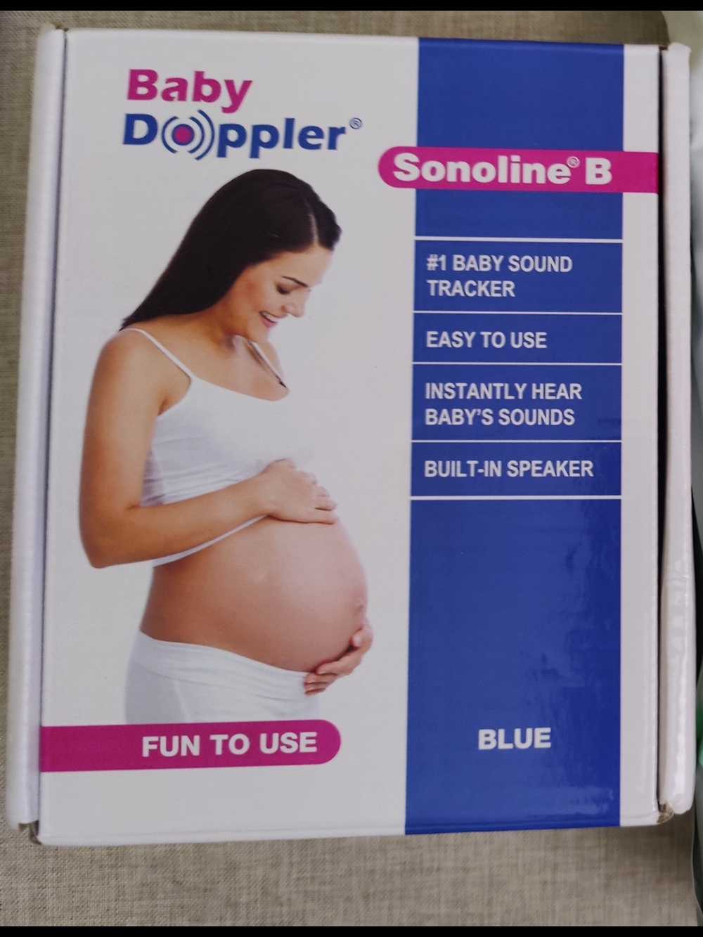 NEW Open Box- Baby Doppler Sonoline B Baby Sound Tracker - Blue / White